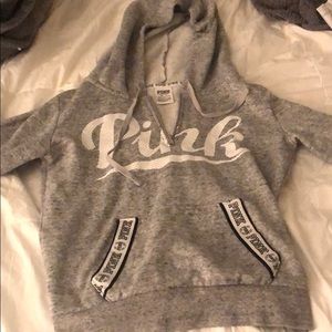 Grey Pink Quarter Zip